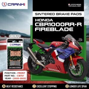 Sintered Brake Pads For Honda CBR1000RR-R Fireblade (2020-2022) - Front - CB757 - 1 Set