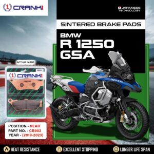 Sintered Brake Pads For BMWξR 1250 GSA (2019-2023) - Rear - CB902 - 1 Set