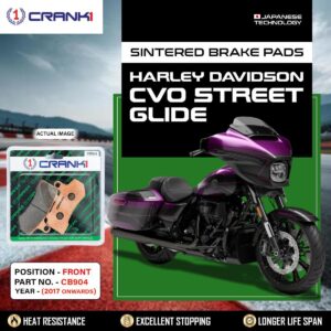 Sintered Brake Pads For Harley Davidson CVO Street Glide (2017 Onwards) - Front - CB904 - 2 Sets