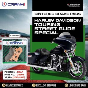 Sintered Brake Pads For Harley Davidson Touring Street Glide SpecialŒæ(2015-2017) - Rear - CB904 - 1 Set