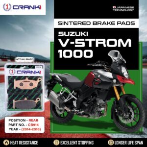 Sintered Brake Pads For Suzuki V-Strom 1000 (2014-2016) - Rear - CB914 - 1 Set