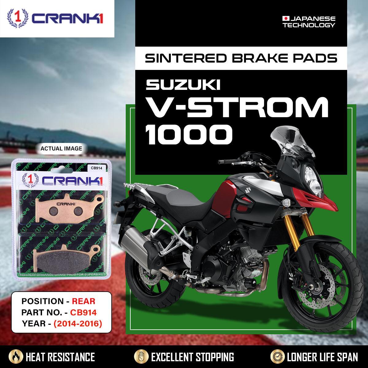 Sintered Brake Pads For Suzuki V-Strom 1000 (2014-2016) - Rear - CB914 - 1 Set