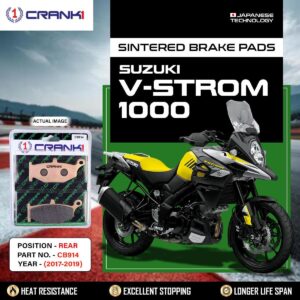 Sintered Brake Pads For Suzuki V-Strom 1000 (2017-2019) - Rear - CB914 - 1 Set
